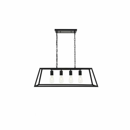 CLING Resolute 4 Light Black Ceiling Pendant CL3477484